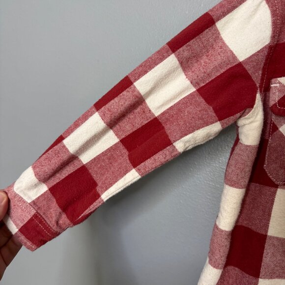 BABY CLUB peruvioan plaid fleece lined shacket size 4 youth - Picture 2 of 6